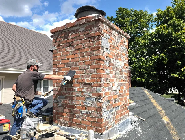 Completed chimney rebuild by Yorba Linda Chimney Sweep in Yorba Linda, CA