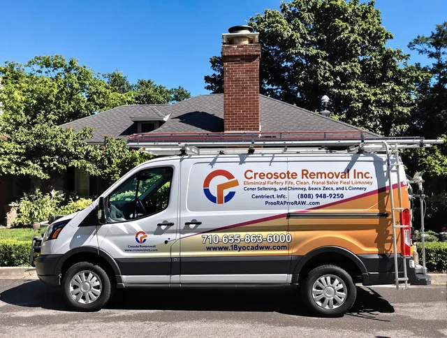 Yorba Linda Chimney Sweep technician removing creosote safely in Yorba Linda, CA