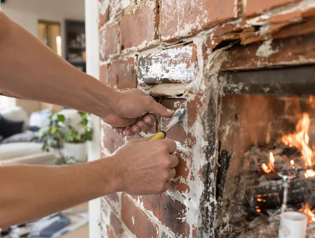 Routine fireplace repair by Yorba Linda Chimney Sweep in Yorba Linda, CA