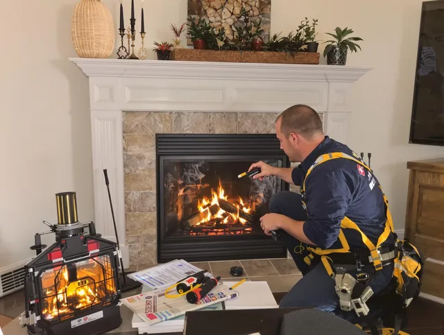 Safety-focused fireplace inspection by Yorba Linda Chimney Sweep in Yorba Linda, CA